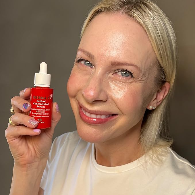 DERMA E Anti-Wrinkle Retinol Serum - Concentrated Skincare Elixir for Youthful Radiance - 1 Fl oz