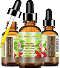 Botanical Beauty Organic ROSEHIP SEED OIL 100% Pure Natural Virgin Unrefined Cold-pressed Carrier Oil 2 Fl Oz 60 ml For Face, Skin, Body, Hair, Lip, Nails, Rich in vitamin C, Vitamin E, Anti-Aging