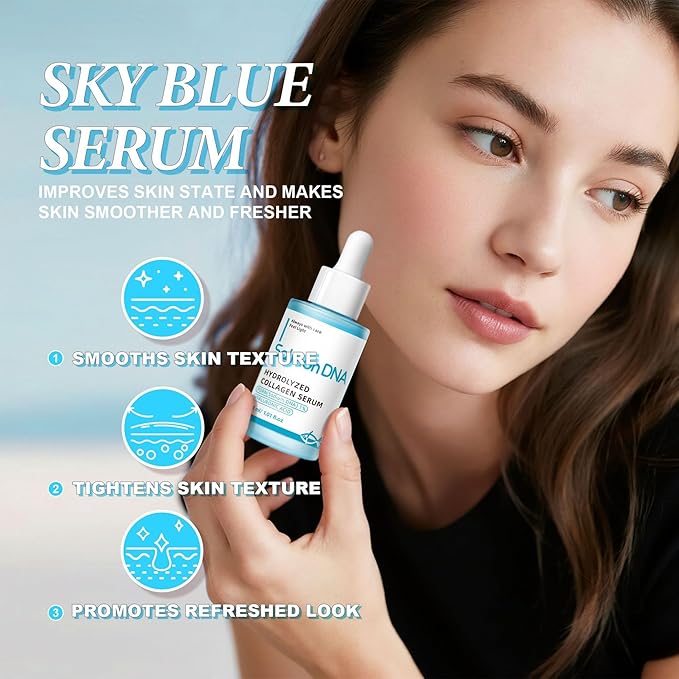 PDRN Serum with Salmon DNA, Hyaluronic Acid & Peptides, Anti-Aging Face Treatment for Firming, Plumping & Refining Skin Texture, Korean Recipe Skincare, 30ml