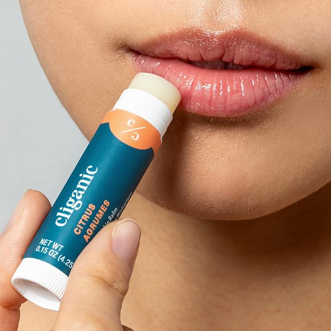 Cliganic Organic Lip Balm 2 pack - Cooling Citrus