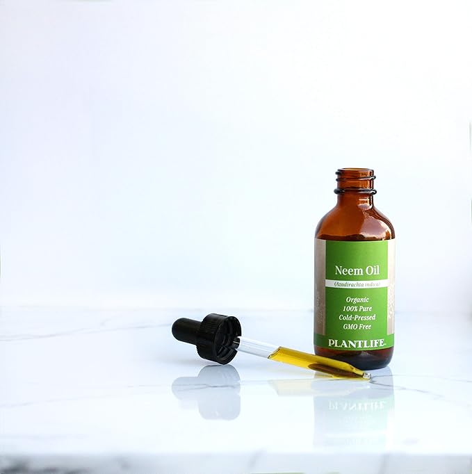 Plantlife Neem Carrier Oil - Cold Pressed, Non-GMO, and Gluten Free Carrier Oils - for Skin, Hair, and Personal Care - 2 oz