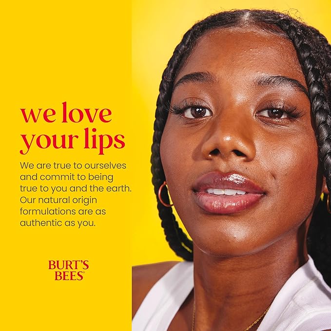 Burt's Bees Lip Balm, Lip Moisturizer With Responsibly Sourced Beeswax, with Vitamin E & Peppermint Oil, Natural Origin Moisturizing Care, 1 Tube, 0.15 oz. (Pack of 2)