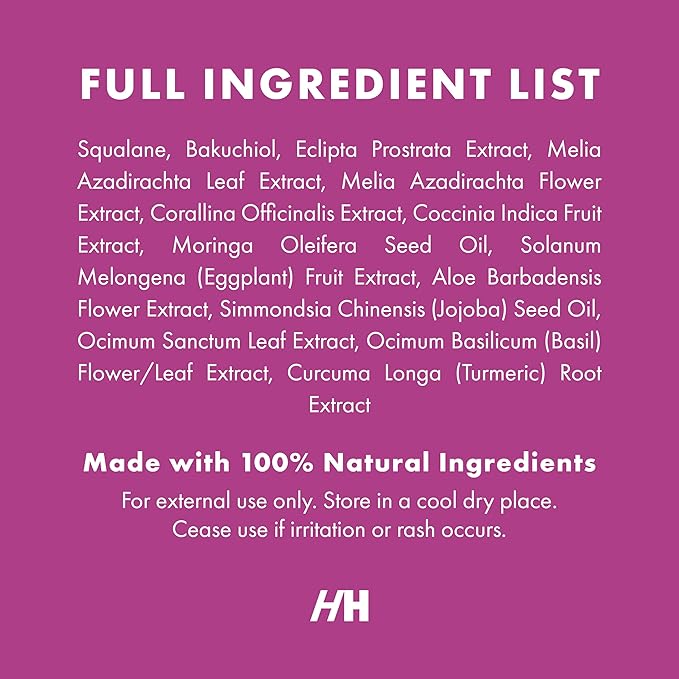 Handmade Heroes 2% Bakuchiol Oil with Sugarcane Squalane, All Natural Retinol Alternative Facial Oil For Radiant and Line Smoothing, Travel size skincare 0.3 fl oz