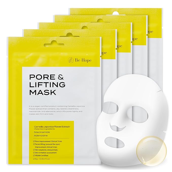 Be-Hope Vegan Luxury Mask Collection – Radiance & Pore Lifting Variants – Hydrating, Firming & Vegan Skincare Formula (Pore Lifting)