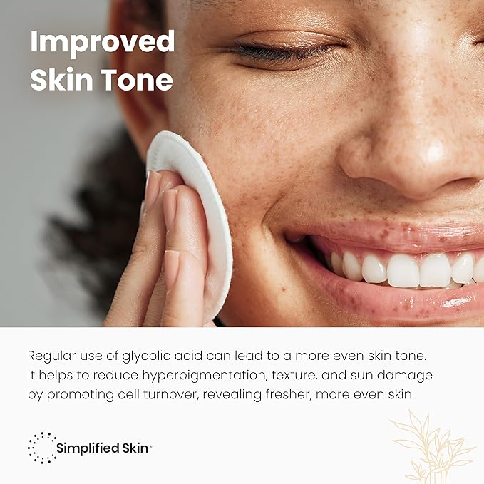 Simplified Skin Rose Water Face and Hair Toner, USDA Organic Facial Mist 4 Oz and Glycolic Acid Toner for Hydrating, Anti-Aging Skin 8 Oz