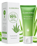 Aloderma Aloe Vera Gel Made within 12 Hours of Harvest with 99% Pure Organic Aloe Vera, Naturally Hydrating for Soothing Skincare, Moisturizing Aloe Gel for Skin, Face, Sensitive Skin - 4.02oz