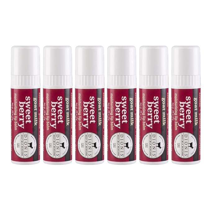 Dionis Goat Milk Lip Balm Sweet Berry 0.28oz (Pack of 6)