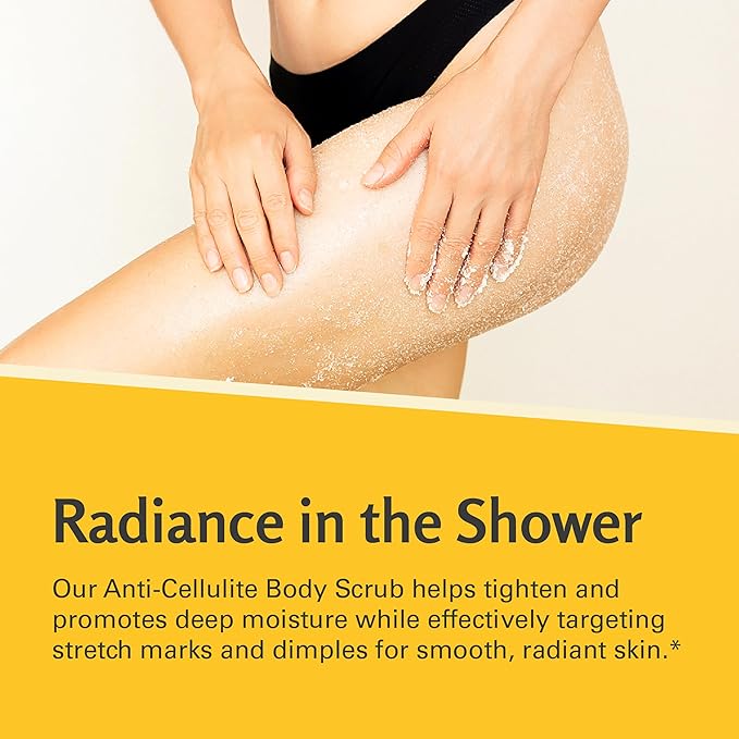 Anti-Cellulite Body Scrub for Skin Tightening, Firming, Moisturizing & Smoothing, Exfoliating Formula for Legs, Glutes, Hands & Feet with Stem Cells, Collagen, Coconut & Jojoba Oil, 16oz - M3