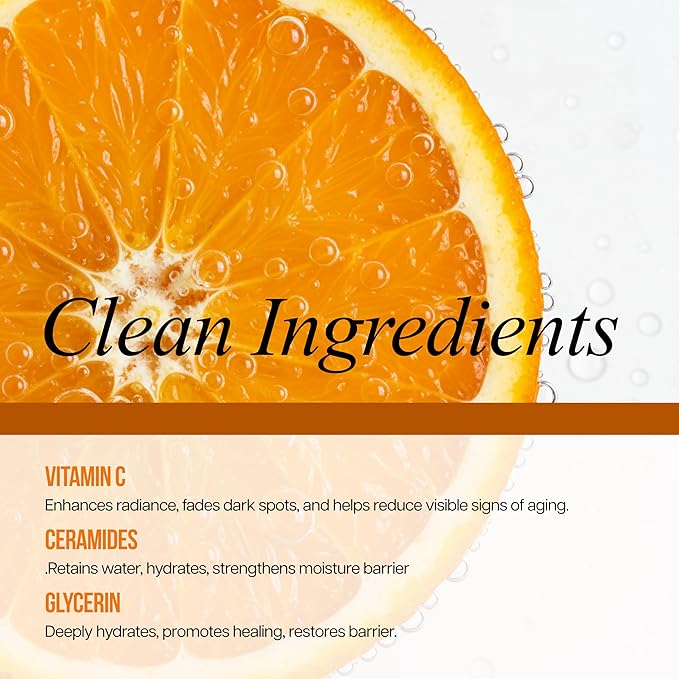 Vitamin C & Ceramides 2-in-1 Serum - & Priming, Anti-Aging, Skin Repair, Hydrates & Firms - Dermatologist Tested, Cruelty-Free Korean Skin Care for All Skin Types - 2 fl. oz