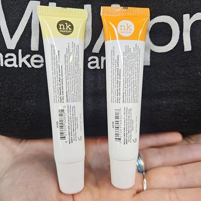 2 Pack Bundle of 1 Shea Butter Lip Therapy and 1 Cocoa Butter Lip Therapy for Moisturizing, Soothing and Nourishing your Dry and Chapped Lips
