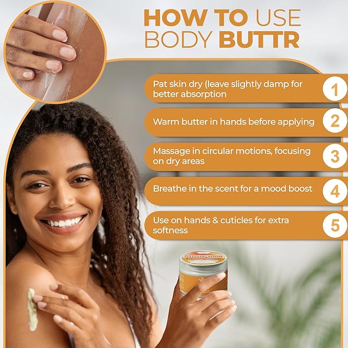 body butter candy mango scent long -lasting fragrance,hydrate skin jojoba oil and more 8oz