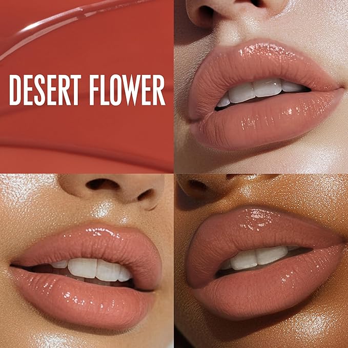Queen Musia Skincare Supercharged Tinted Hydrabalm –– Hydrating Lip Balm for Women, Lip Gloss, Lip Mask, Sheer Tint, Moisturizing & Soothing, Vegan & Cruelty-free (DESERT FLOWER)