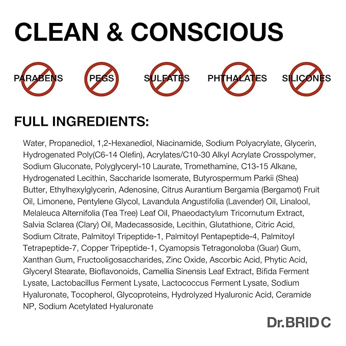 Dr.BRID C Soothing Barrier Face Serum - Instant Cooling & Calming Relief with Peptides, Cica & Microbiome, Helps Restore Barrier Resilience for Sensitive Skin, Fragrance-Free, 1.01 fl.oz.
