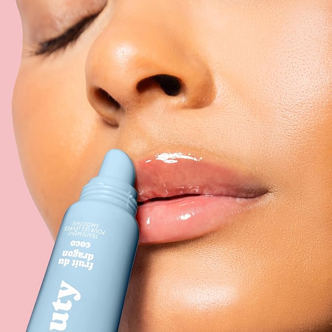 ESW Beauty White Pitaya Coconut Lip Treatment - Clear & Glossy with Shea Butter, Hyaluronic Acid, White Pitaya & Coconut for Intense Moisture & Dryness Prevention