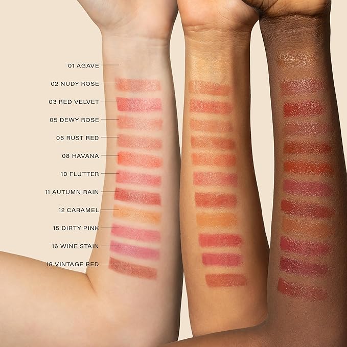 Melixir Vegan Lip Butter (12 Colors), Hydrating Tinted Lip Balm Stick, Bee-Free, Petrolatum-Free, Plant-Based, Moisturizes Dry & Chapped Lips With Shea Butter, Sheer, Natural Finish - #05 Dewy Rose