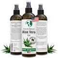 Earth's Daughter Organic Aloe Vera Gel from 100% Pure and Natural Cold Pressed Aloe – Moisturizes - Great for Face - Hair- Sunburn - Aftershave - Bug Bites - 12 oz.