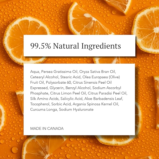 Body Lotion Brightening Cream, Moisturizer Made With Hyaluronic Acid and Vitamin C, Scented with Essential Oil Blend Citrus, Brightening Serum, Cruelty Free, Natural Skin Care Products, 200 ml