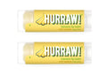 Hurraw! Banana Lip Balm, 2 Pack: Organic, Certified Vegan, Cruelty and Gluten Free. Non-GMO, 100% Natural Ingredients. Bee, Shea, Soy and Palm Free. Made in USA