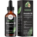 SANOOR California Gold Avocado Oil - 100% Pure & Cold-Pressed - Premium Grade for Hair & Skin with Nutrient-Rich Hair Butter - 2.02oz (60ml)