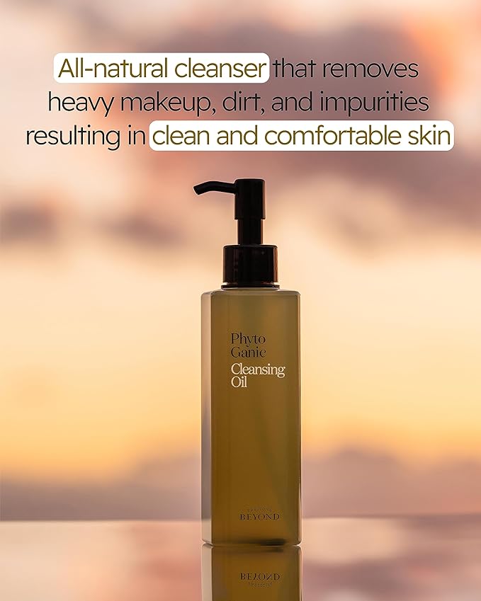 BEYOND Phytoganic Makeup Cleansing Oil (6.8fl oz) - Vegan Formula Korean Skin Care. Gel-Type Oil Cleanser for Heavy Makeup and Impurities Removal, Clean Herbs, Phyto-Biome