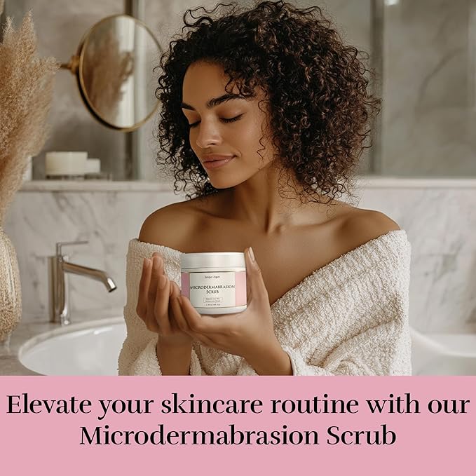 Microdermabrasion Facial Scrub – Exfoliating Face Scrub for Sensitive, Dry & Oily Skin – Deep Pore Cleansing Face Exfoliator for Smooth, Radiant Skin