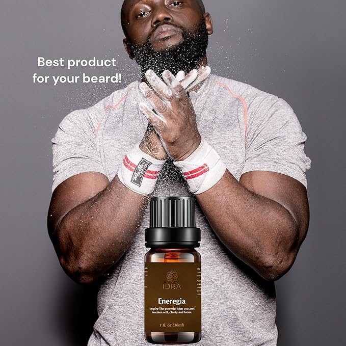 IDRA Energia Wellness Beard Oil for Men Beard care oil with Eucalyptus, Citrus, and Musk 100% Natural 30 mL