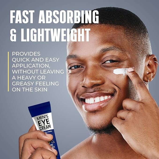 Mens Eye Cream - Eye Bags Treatment for Men & Wrinkle Reduction | Collagen, Vitamin B3, Peptides, 5% Caffeine – Mens Under Eye Cream Bag Remover – Puffy Eyes Treatment for Men