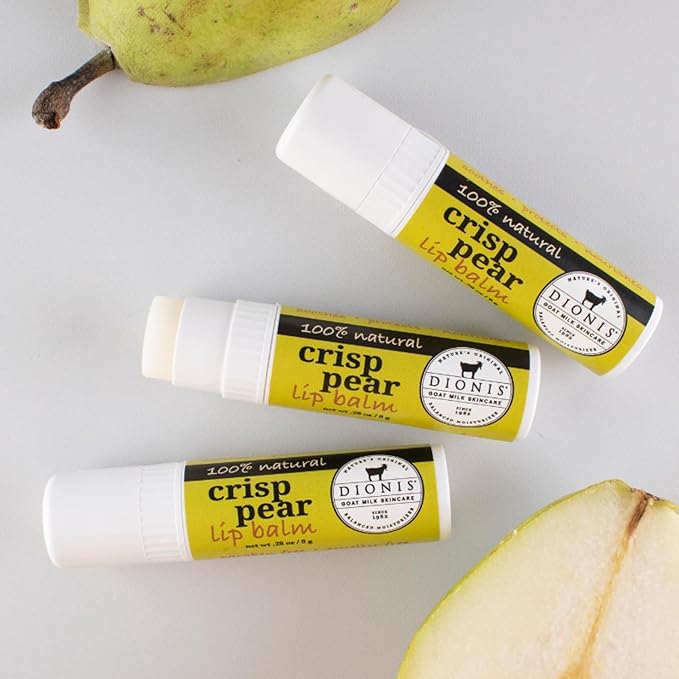 Dionis Goat Milk Lip Balm Crisp Pear 0.28oz (Pack of 6)