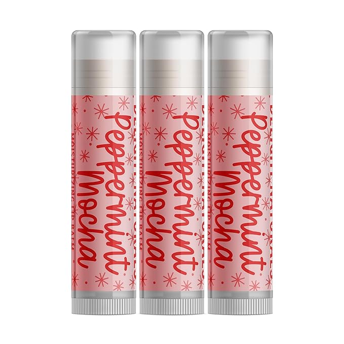 Delight Naturals Peppermint Mocha Lip Balm - Set of Three