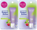eos 24H Moisture Super Balm - Raspberry Kiwi Splash, Day or Night Lip Treatment, Made for Sensitive Skin, Lip Balms & Moisturizers, 0.35 fl oz (Pack of 2)