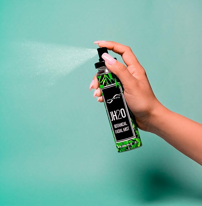 Joey Healy JH2O Botanical Facial Mist, Anti-Aging Facial Mist with Masterful Blend of Cucumber, Witch Hazel, Aloe Vera, Rosemary, and Turmeric, Hydrating and Paraben-Free Moisturizing Skincare Toner