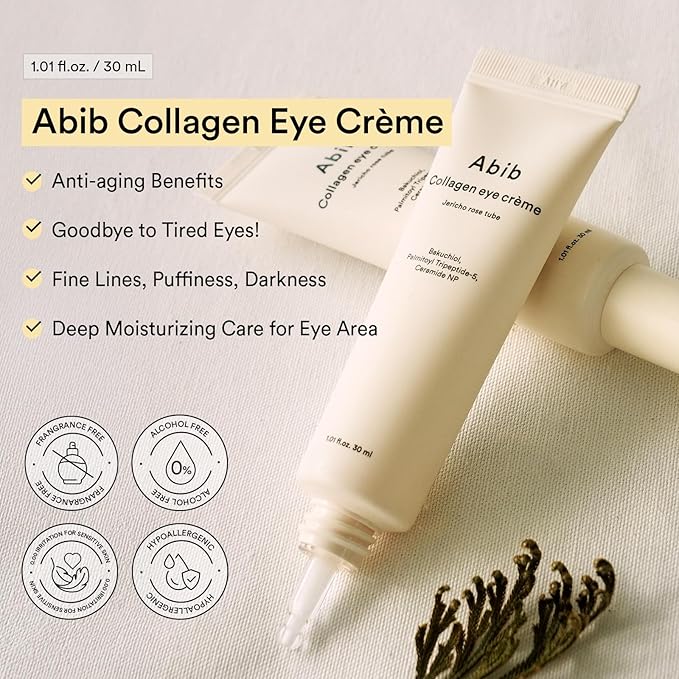 Abib Eye-Deal Collagen Eye Care Kit | Collagen Eye Patch, Eye Cream | Puffy Eyes and Dark Circles, Anti-Wrinkle | Gifts for Women (Under Eye Care Duo)