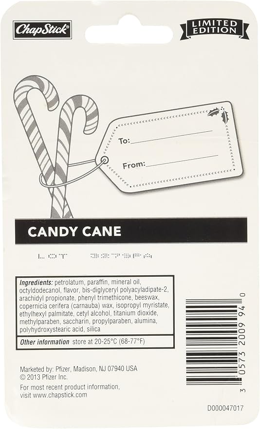 Chapstick Limited Edition Candy Cane a Pack of 3