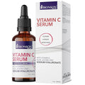 Bronson Vitamin C Serum for Face, Anti Aging Facial Serum with Premium Hyaluronic Acid, Vitamin E, Aloe & Jojoba, Hydrating & Brightening Serum for Dark Spots, Fine Lines and Wrinkles 1 oz.