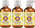 Deve Herbes Pure Thyme Essential Oil (Thymus vulgaris) Steam Distilled (Pack of Three) 100ml X 3 (10 oz)