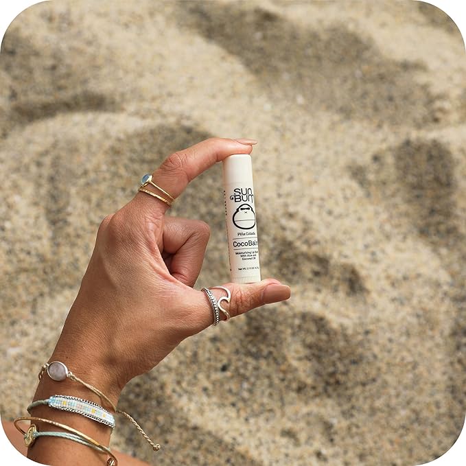 Sun Bum Piña Colada Cocobalm | Hydrating Lip Balm with Aloe |Paraben Free, Silicone Free, | 0.15oz Stick (20-48058) (Pack of 3)