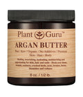 Argan Butter 8 oz. 100% Pure Raw Fresh Natural Cold Pressed. Skin Body and Hair Moisturizer, DIY Creams, Balms, Lotions, Soaps.
