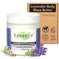 Essance Natural Lavender Body Butter 120mL | Shea Butter Raw Organic Cream for All Skins | Soft Body Cream for Hands, Feet, All Areas | Daily Body Cream for Women, Men