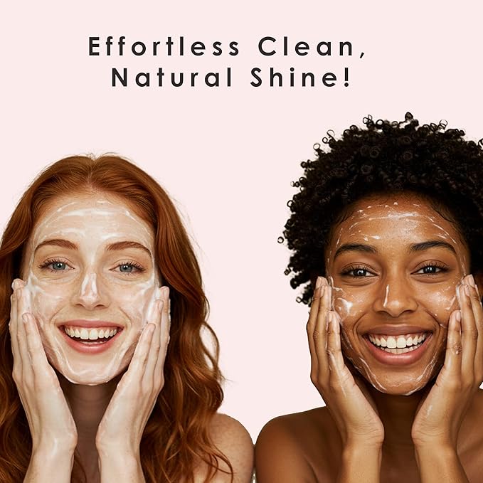 KIOVE- Gentle Foaming Facial Cleanser with Coconut Oil, Rose Water & Chlorella – Hydrating, Non-Comedogenic, Self-Foaming Pump, for Sensitive Skin, K-Beauty