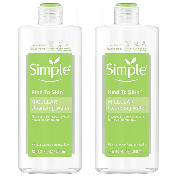 Simple Micellar Cleansing Water 13.5 Fl Oz (Pack of 2)