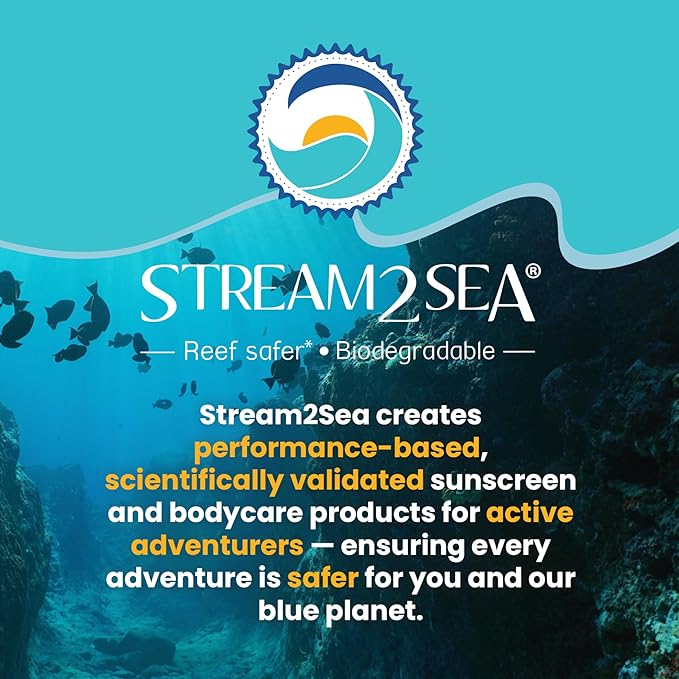 STREAM 2 SEA Tinted Sunscreen with SPF 20 All Natural, Biodegradable and Reef Safe, 3 Fl oz Travel Size Paraben Free Non Greasy and Moisturizing Sunscreen For Face, Body Protection Against UVA & UVB