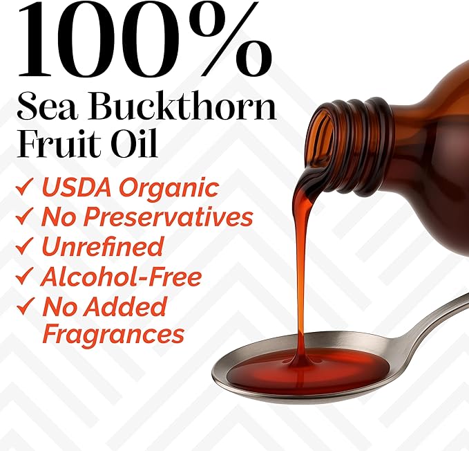 sibu Premium Himalayan Omega 7 Sea Buckthorn Fruit Oil, 2 oz