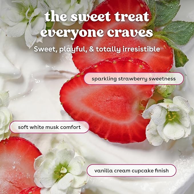 eos Shea Better Body Lotion Strawberry Dream, 24-Hour Moisture Skin Care, Lightweight & Non-Greasy, Natural Shea, Vegan, Strawberry Body Lotion, 16 fl oz