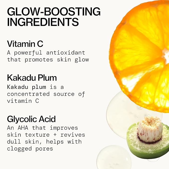Pacifica Glow Baby Booster Mini Face Serum, Vitamin C & Glycolic Acid For Brightening Dull Skin, Fragrance-Free, Vegan & Cruelty-Free, .5 Fl Oz