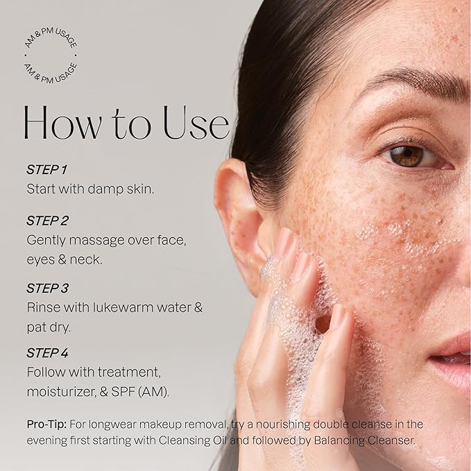 Karuna Balancing Facial Gel Cleanser | Gentle, Non-Stripping Daily Face Wash for All Skin Types | With Niacinamide, Hyaluronic Acid, and Snow Mushroom for Lightweight Hydration |150 ml