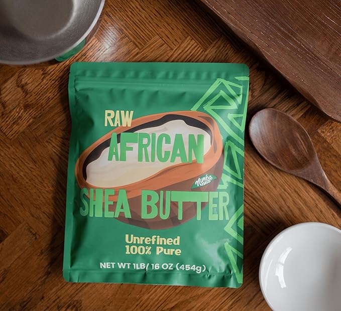 Raw African Shea Butter Unrefined Bulk 1LB | 100% Pure for Soap Making, Body Butter, Skin, Hair, Eczema