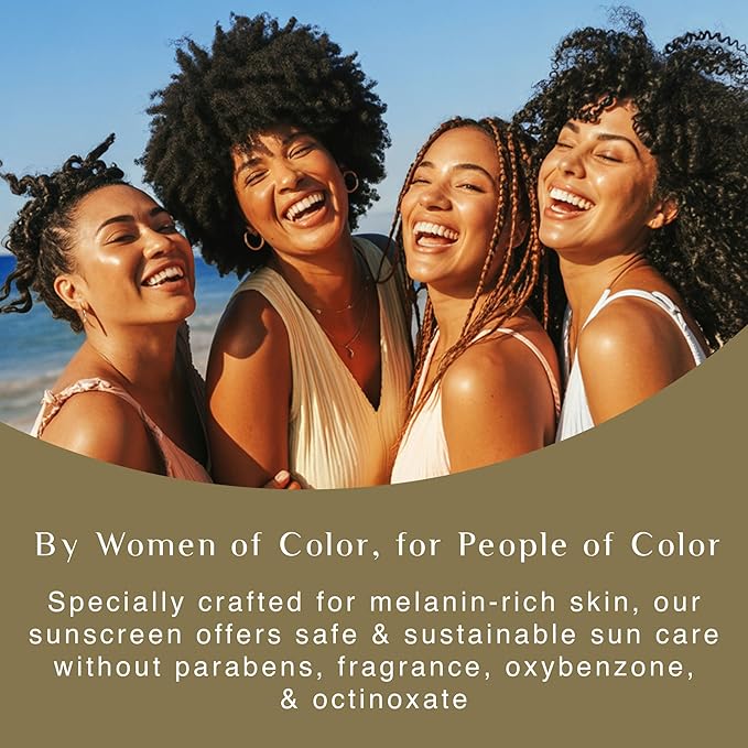 Black Girl Sunscreen SPF 30 for the Face & Body - Moisturizing Sun Protection, SPF 30, Sun Lotion for Women, Ultra Sheer, Travel Size, No White Cast for Melanin Rich Skin - 2 fl oz
