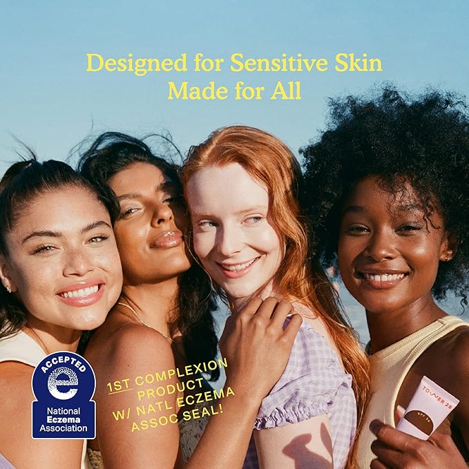 Tower 28 SunnyDays SPF 30 Tinted Moisturizer - 2-in-1 Buildable Coverage Foundation + Mineral Sunscreen for Face - Zinc Oxide, Aloe & Prickly Pear for Sensitive Skin - 60 Deep/Neutral (1 oz)