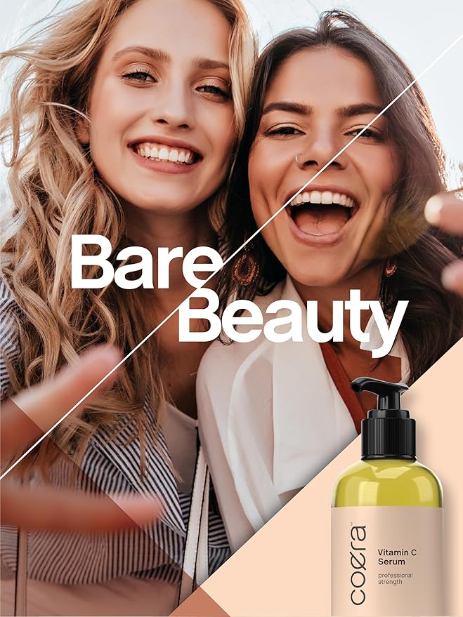 Coera Vitamin C Face Serum | 12% with Ascorbic Acid | 8 fl oz | Hydrating and Moisturizing for Dark Spots | Paraben & SLS Free