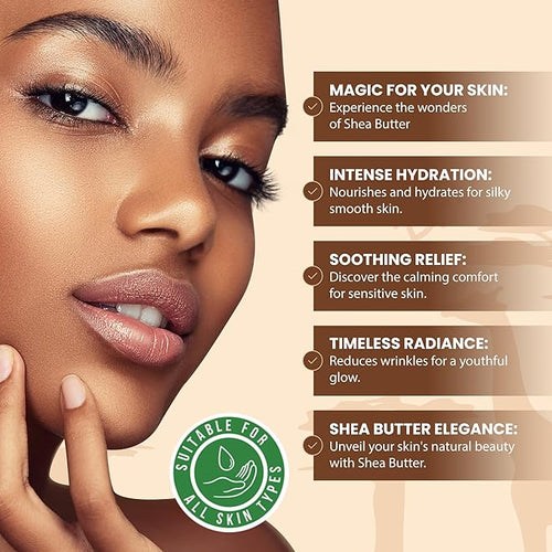African Shea Butter Raw Unrefined 100% Pure Natural Organic Ivory Grade A - 8 oz - DIY Body Butters, Lotion, Cream, lip Balm & Soap Making Supplies, Eczema & Psoriasis Aid, Stretch Mark Product